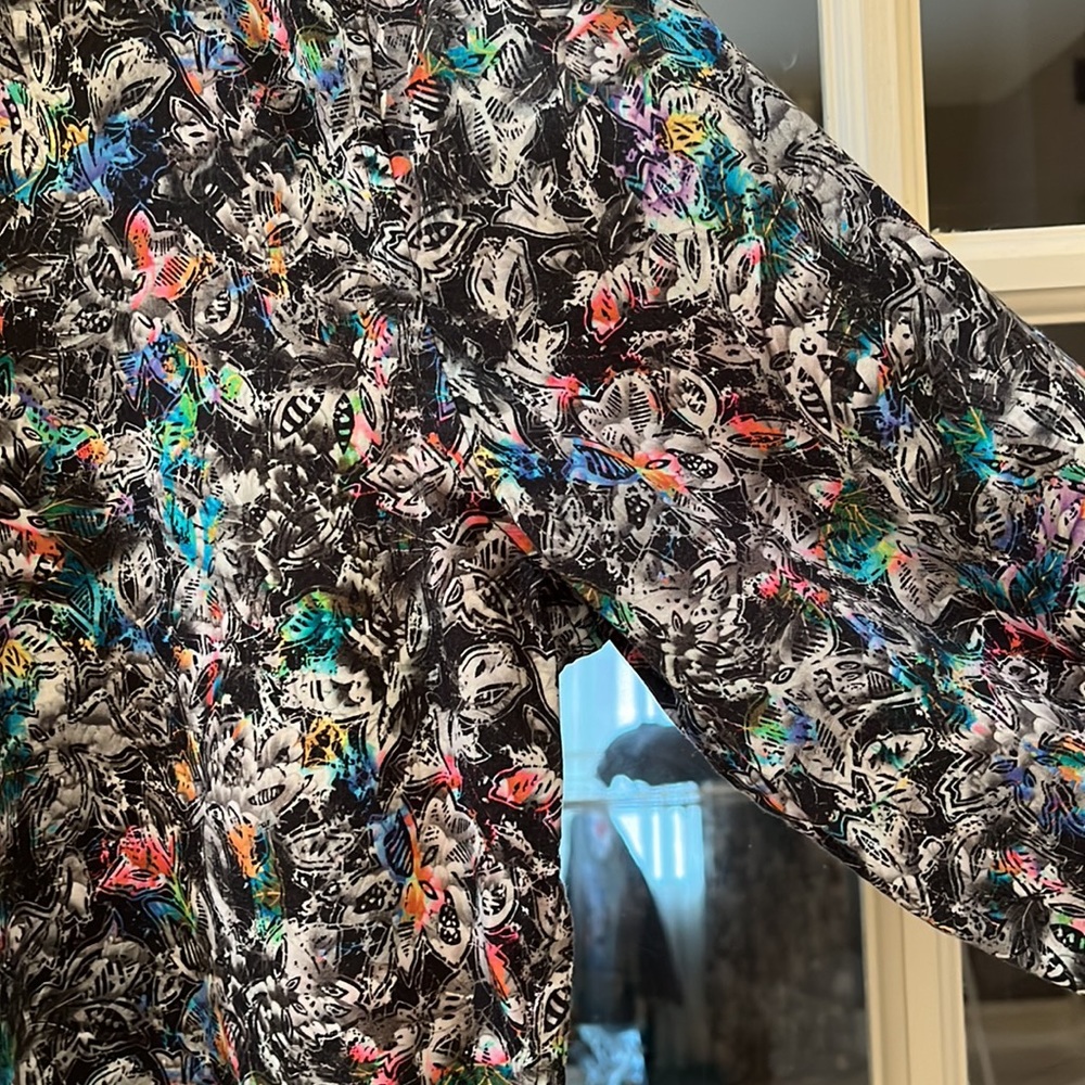 Black Multicolor Pattern Robert Graham Button Down - image 5